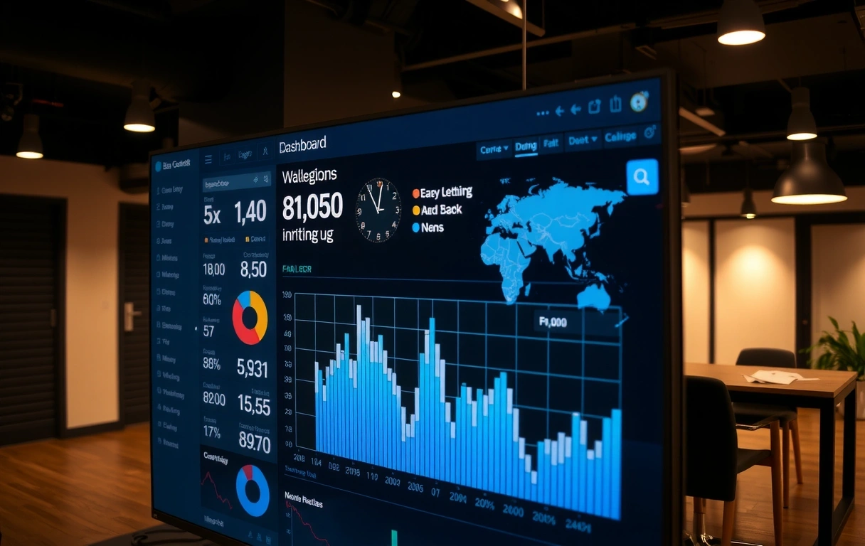 High-fidelity analytics dashboard